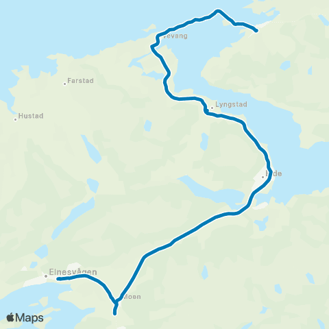 FRAM Eide-Elnesvågen map