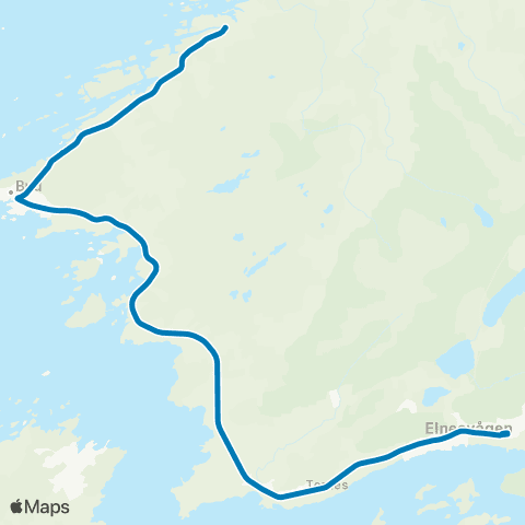FRAM Elnesvågen-Bud-Vikan map