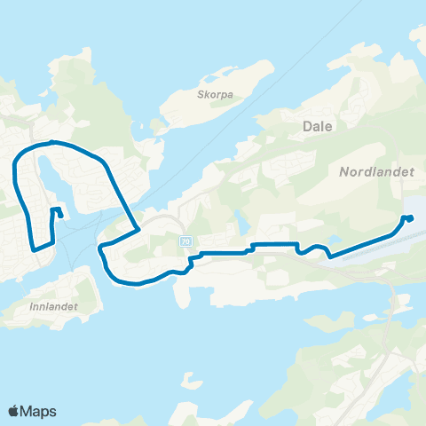 FRAM Løkkemyra-Kristiansund Lufthavn map