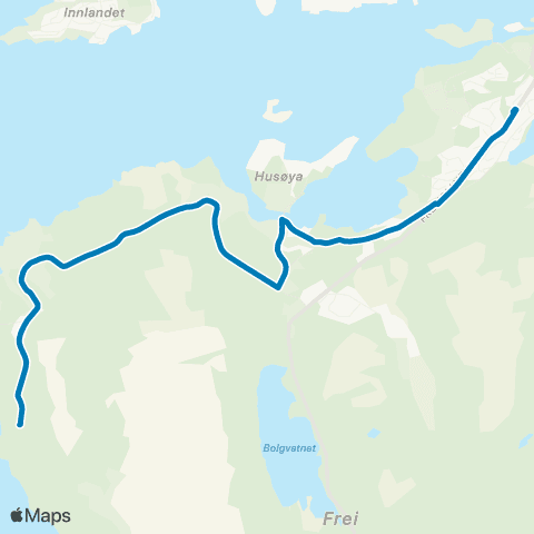 FRAM Rensvik-Bjørnvik map