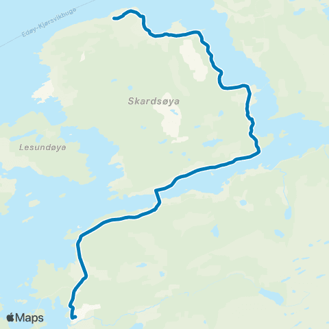 FRAM Rønsvika-Ulvsnes-Aure map