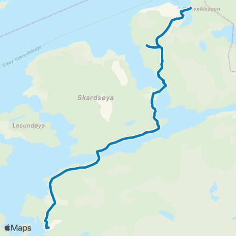 FRAM Kjørsvikbugen-Aure map