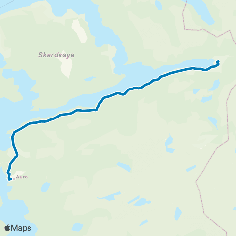 FRAM Årvåg-Vean-Aure map