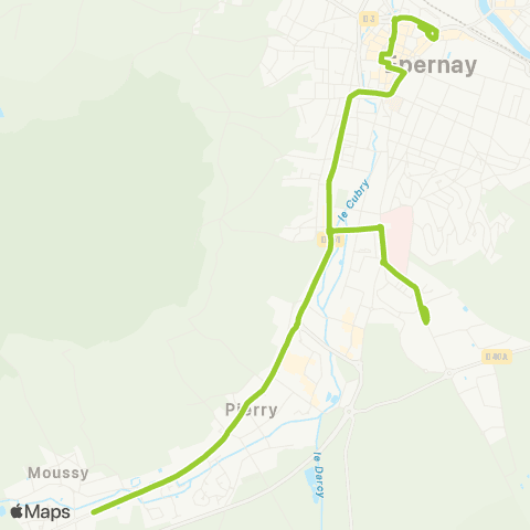 Mouvéo Épernay Gare rout. / Moussy les Prieurés map