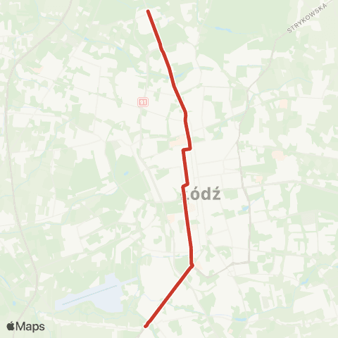 MPK Łódź  map