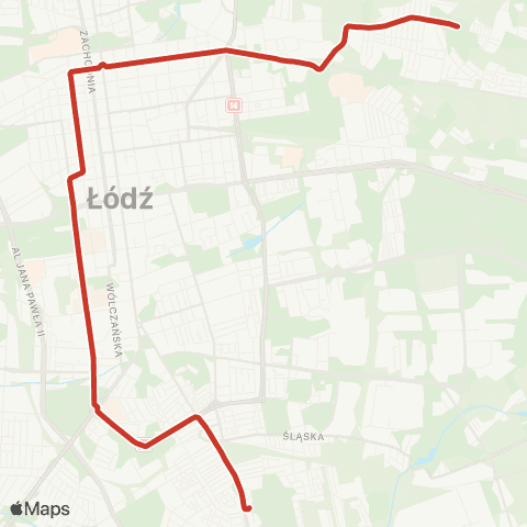 MPK Łódź  map