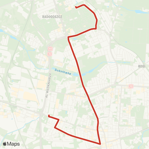 MPK Łódź  map
