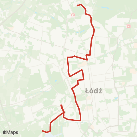 MPK Łódź  map