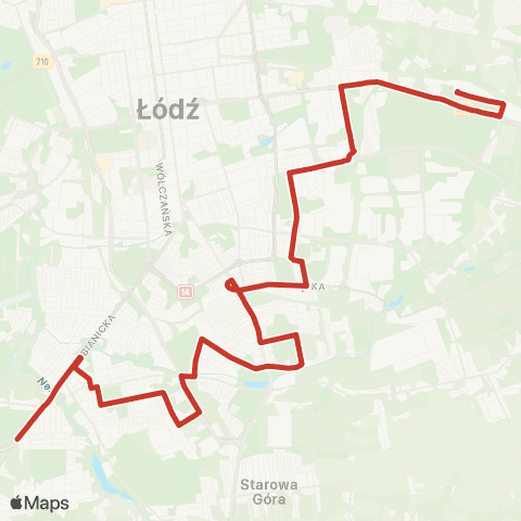 MPK Łódź  map