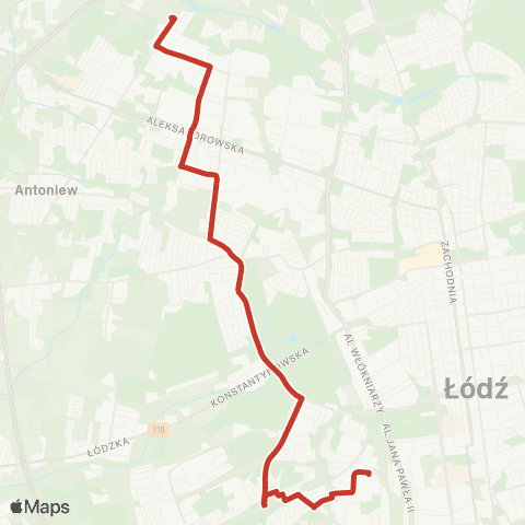 MPK Łódź  map