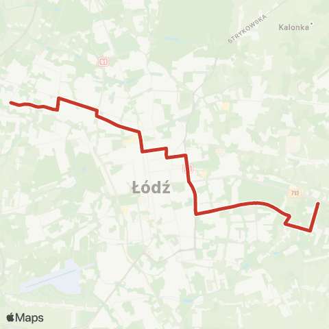 MPK Łódź  map