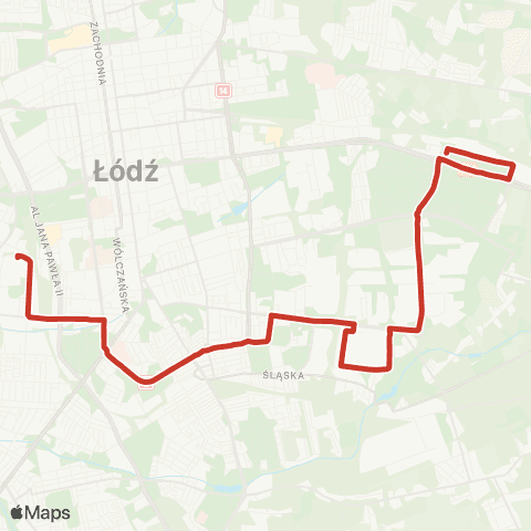MPK Łódź  map