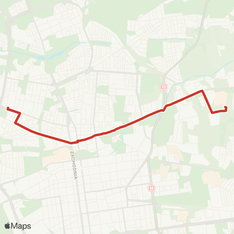 MPK Łódź Sikawa Centrum Handlowe-Zachodnia-Manufaktura map