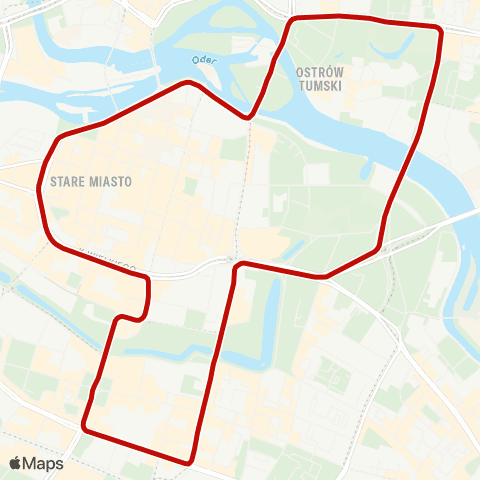 MPK Wrocław Opera — Ogród Botaniczny map