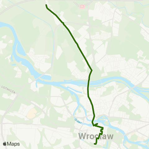 MPK Wrocław Opera — Pełczyńska (Stacja Kolejowa) map