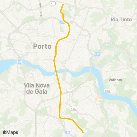 Metro do Porto - map
