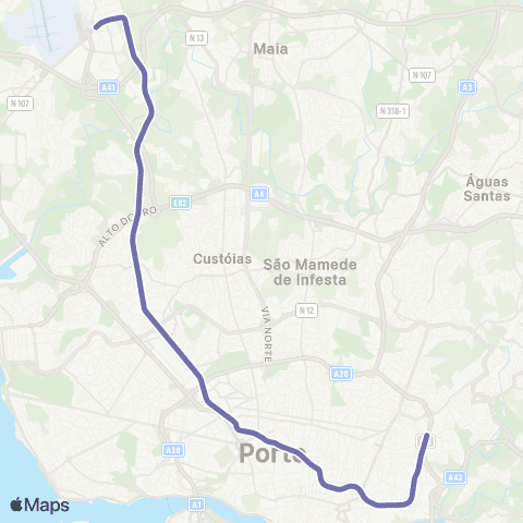 Metro do Porto - map