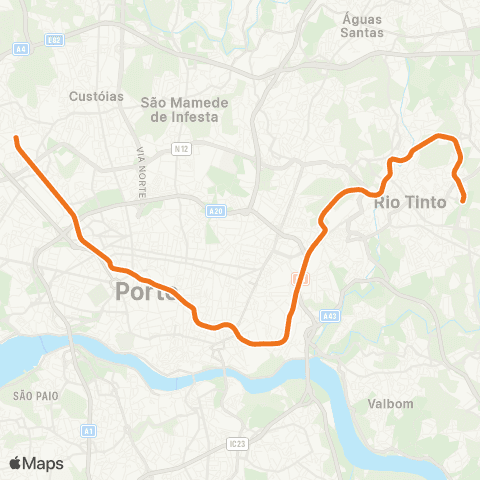 Metro do Porto - map