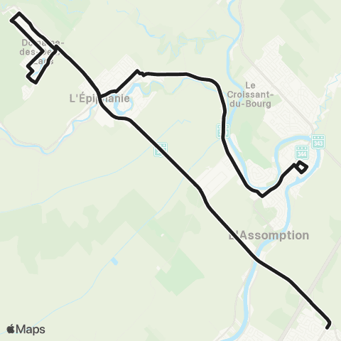 exo L'Assomption L'Épiphanie - l'Assomption map