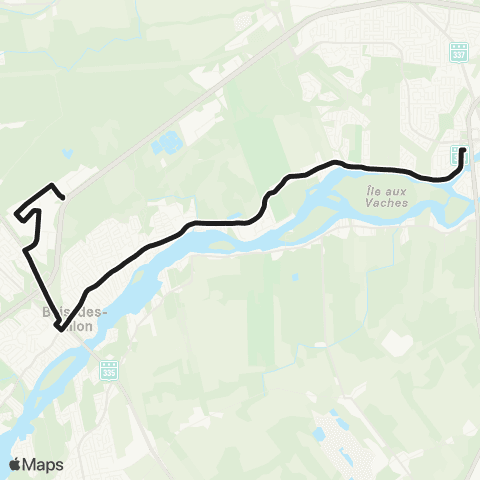 exo Terrebonne-Mascouche Terrebonne - Bois-des-Filion map