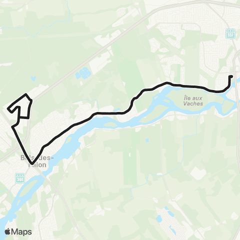 exo Terrebonne-Mascouche Terrebonne - Bois-des-Filion map