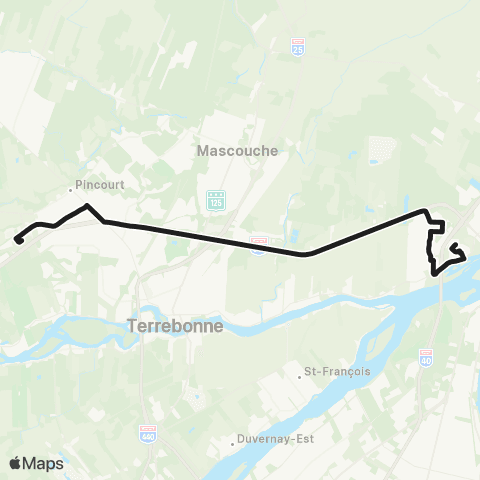 exo Terrebonne-Mascouche Taxibus - Cégep de Terrebonne (s/ Réservation) map