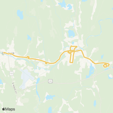 MART Shuttle Athol / Orange Shuttle map