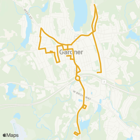 MART Gardner Route 3 map