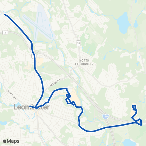 MART Leominster / Lancaster map