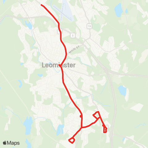 MART Leominster map