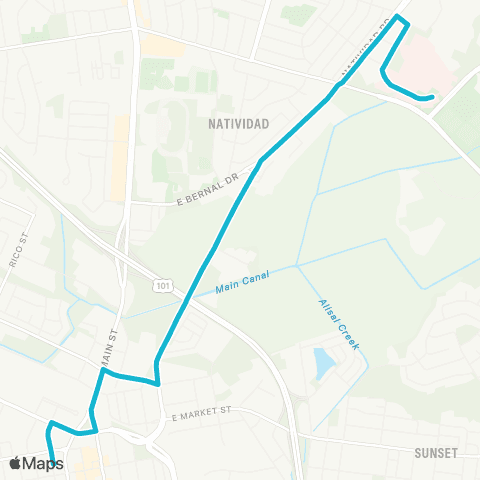Monterey-Salinas Transit Salinas - Natividad map