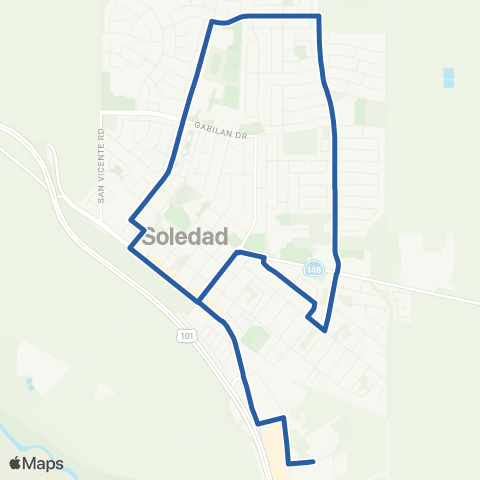 Monterey-Salinas Transit Soledad map