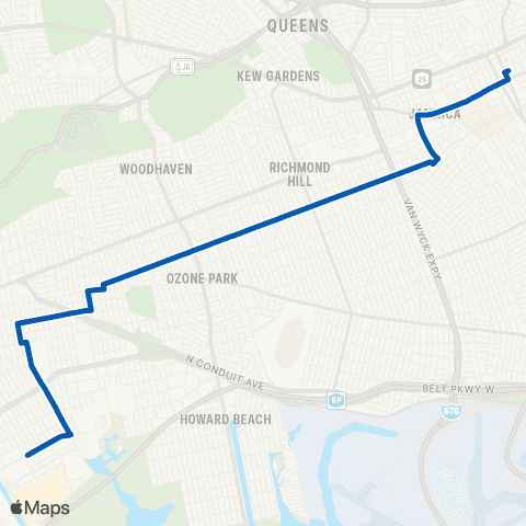MTA Queens Gateway Mall / East NY - Jamaica map