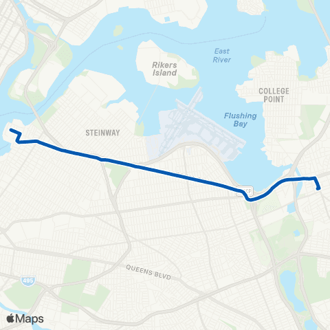 MTA Queens Flushing - Astoria map