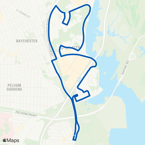 MTA Bronx Pelham Bay - Co-Op City map