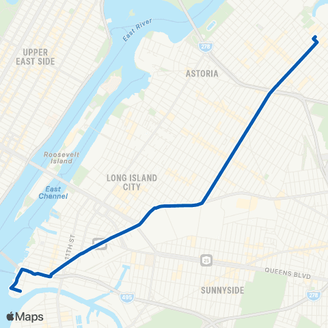 MTA Queens Steinway - Hunters Point map