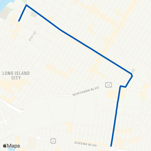 MTA Queens Astoria - Sunnyside map