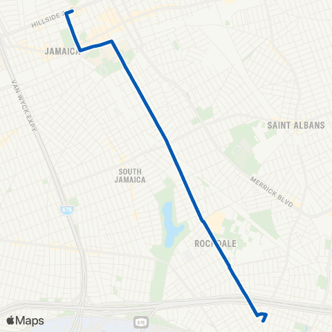 MTA Queens Brewer Blvd. Local map