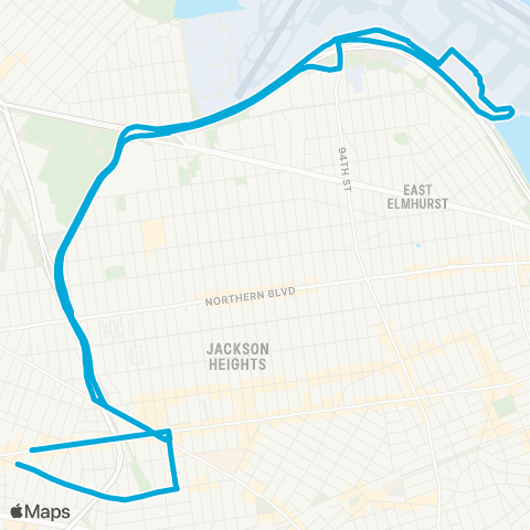 MTA Queens LaGuardia Link map