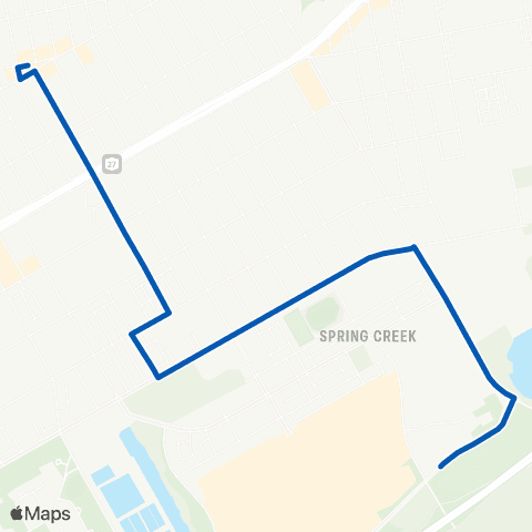 MTA Brooklyn Spring Creek-New Lots map