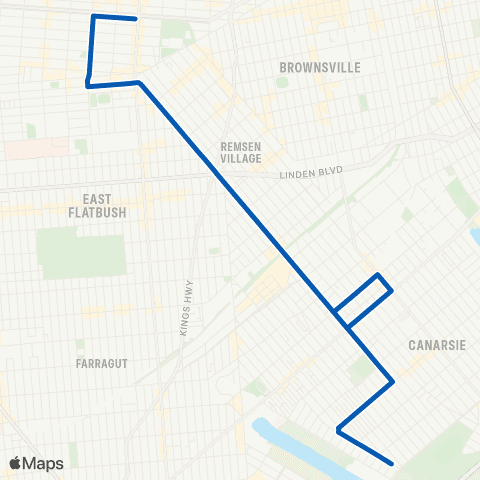 MTA Brooklyn Canarsie - Crown Heights map