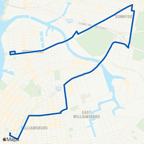 MTA Brooklyn Williamsburg - Greenpoint map