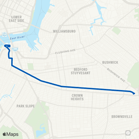 MTA Brooklyn Dwntn Bklyn & Dumbo - Broadway Junction map