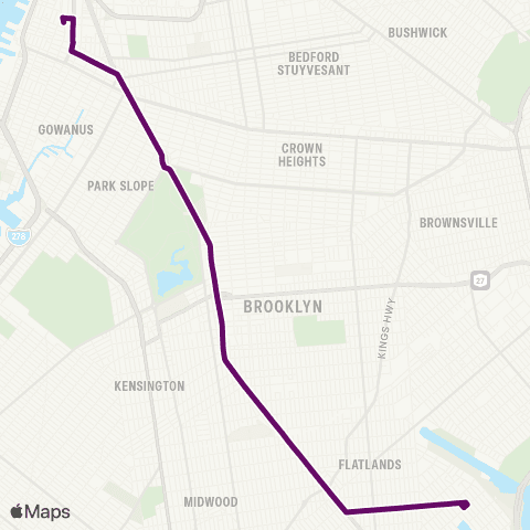 MTA Brooklyn Kings Plaza - Downtown Brooklyn map