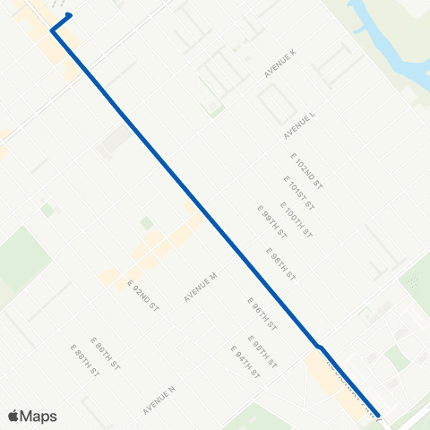 MTA Brooklyn Canarsie Pier - Rockaway Parkway Station map