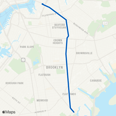 MTA Brooklyn Kings Plaza - Williamsburg map
