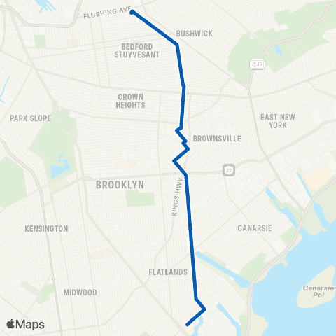 MTA Brooklyn Kings Plaza - Bedford-Stuyvesant map
