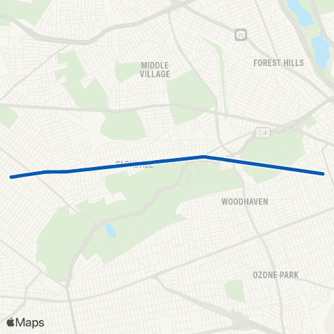 MTA Queens Ridgewood - Richmond Hill map