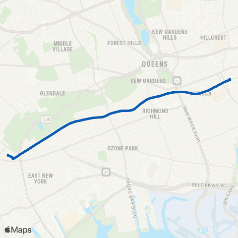 MTA Queens Broadway Junction - Jamaica map