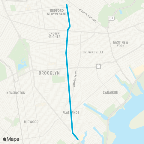 MTA Brooklyn Kings Plaza - Williamsburg map
